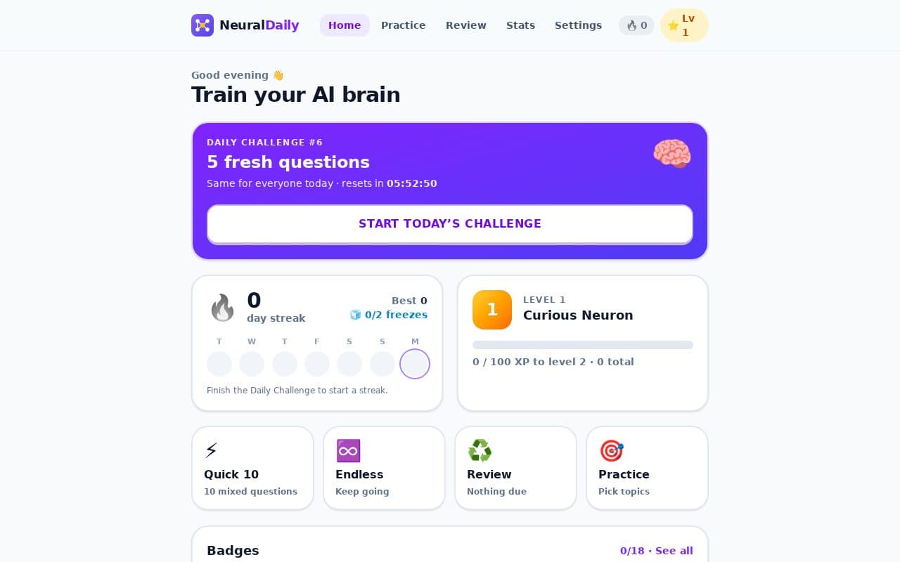 NeuralDaily screenshot
